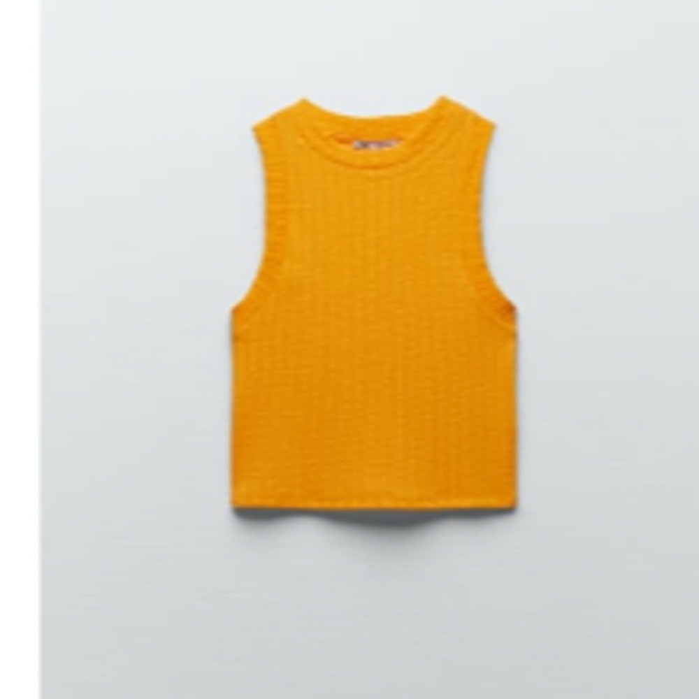 Zara jacquard top